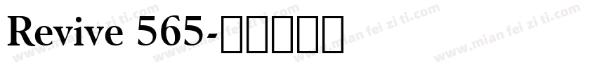 Revive 565字体转换